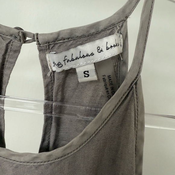 Young Fabulous & Broke Charcoal Sleeveless Jumpsuit NWOT - Picture 2 of 4